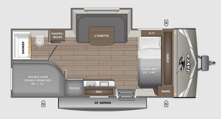 View 2027 Jayco Jay Flight Sport Edition 178DBS complete specs and manufacturer brochures