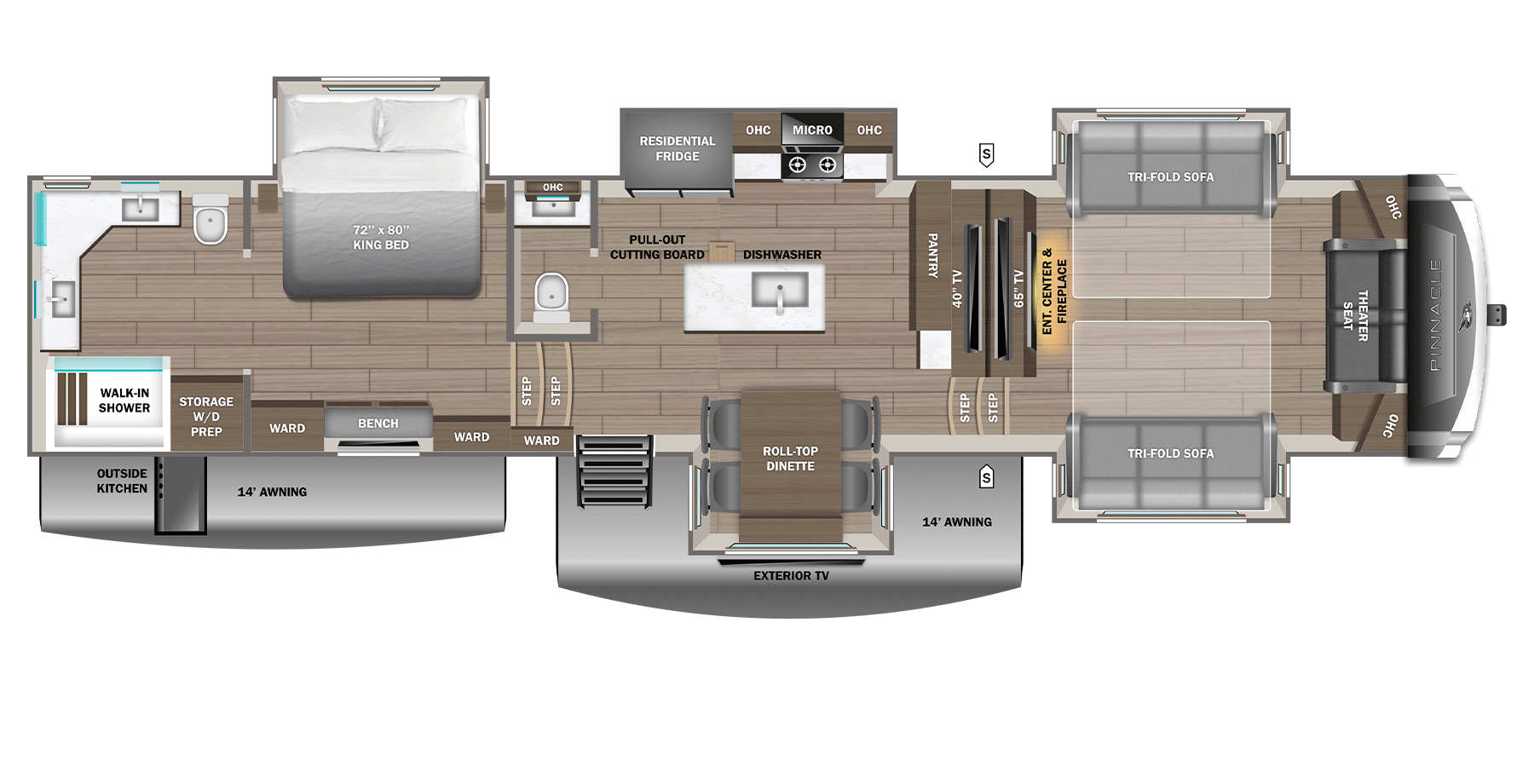 View 2027 Jayco Pinnacle 39FLOK complete specs and manufacturer brochures