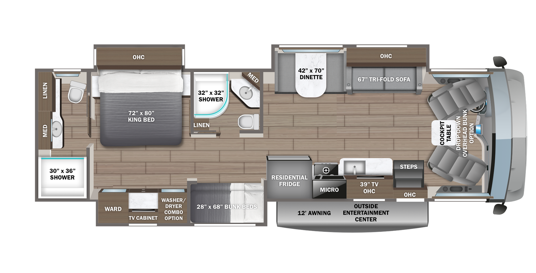 View 2027 Jayco Precept 36A complete specs and manufacturer brochures