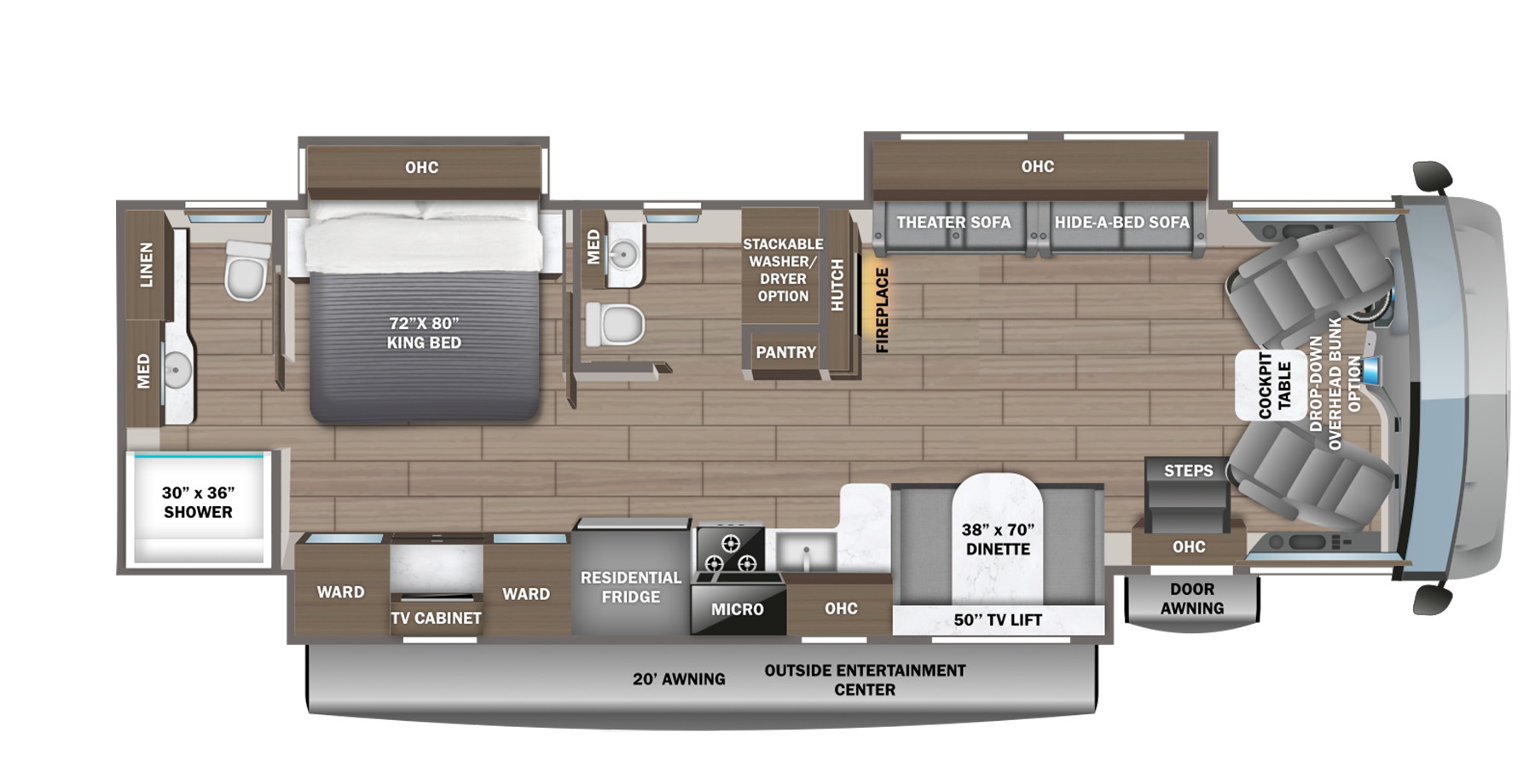 View 2027 Jayco Precept 36C complete specs and manufacturer brochures