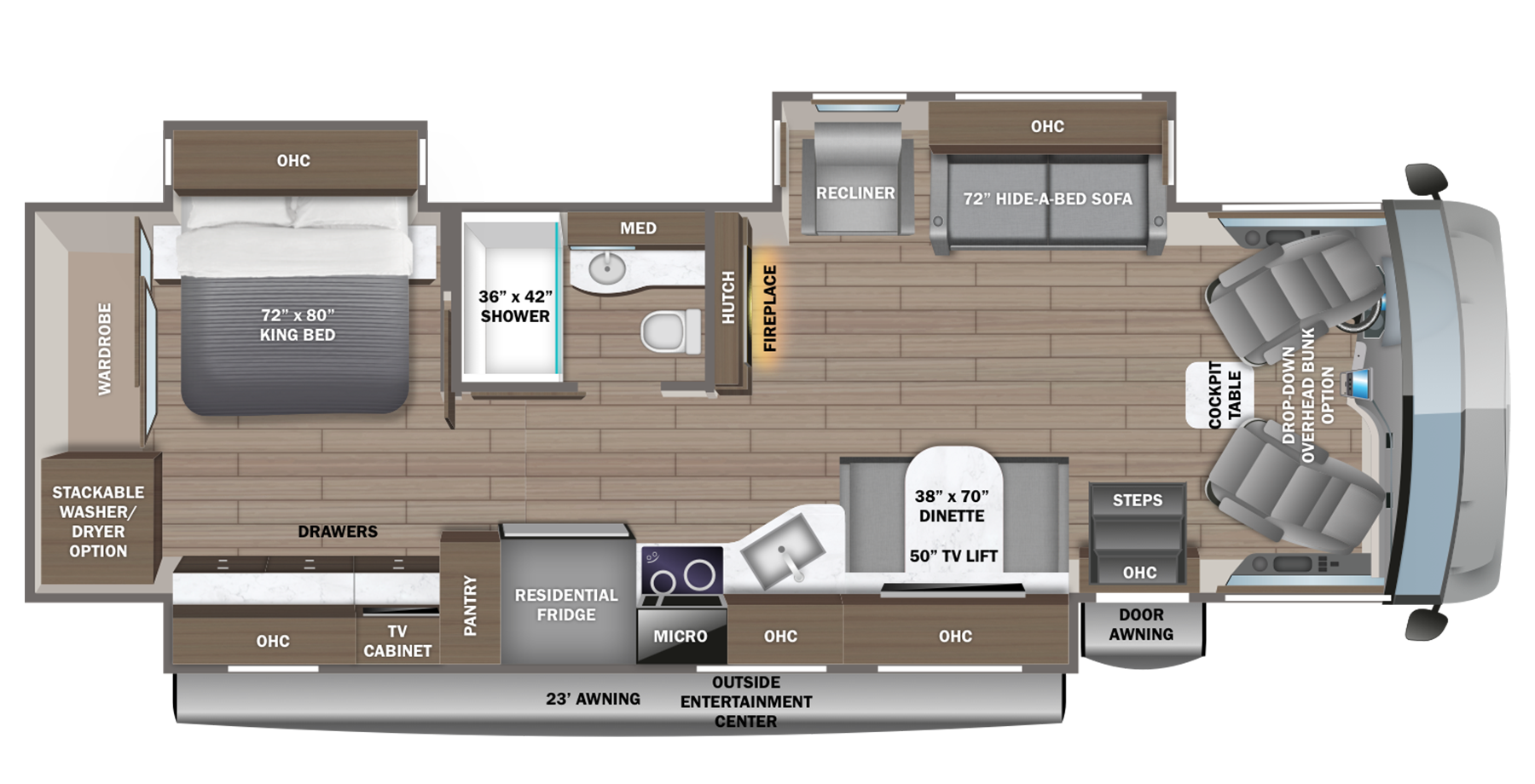 View 2027 Jayco Precept Prestige 36H complete specs and manufacturer brochures