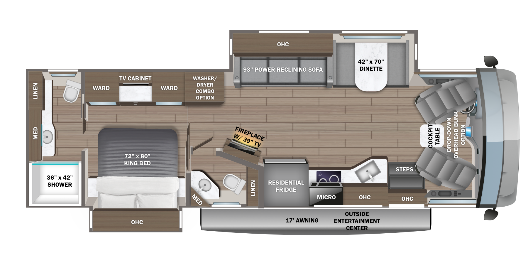 View 2027 Jayco Precept Prestige 36U complete specs and manufacturer brochures