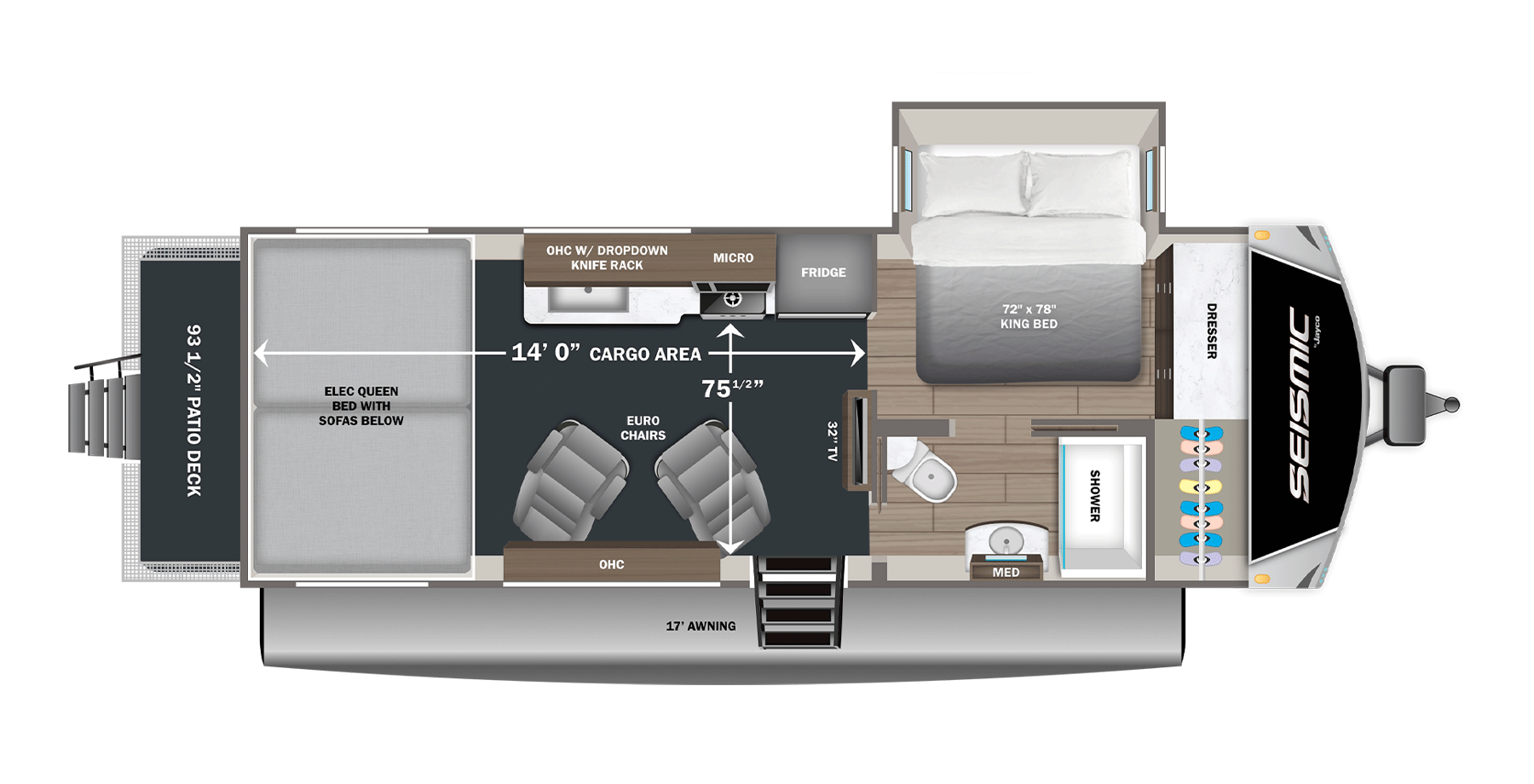 View 2027 Jayco Seismic 214 complete specs and manufacturer brochures