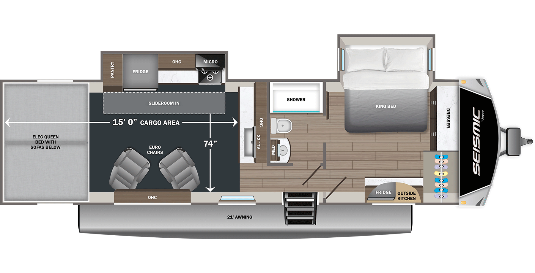 View 2027 Jayco Seismic 265 complete specs and manufacturer brochures