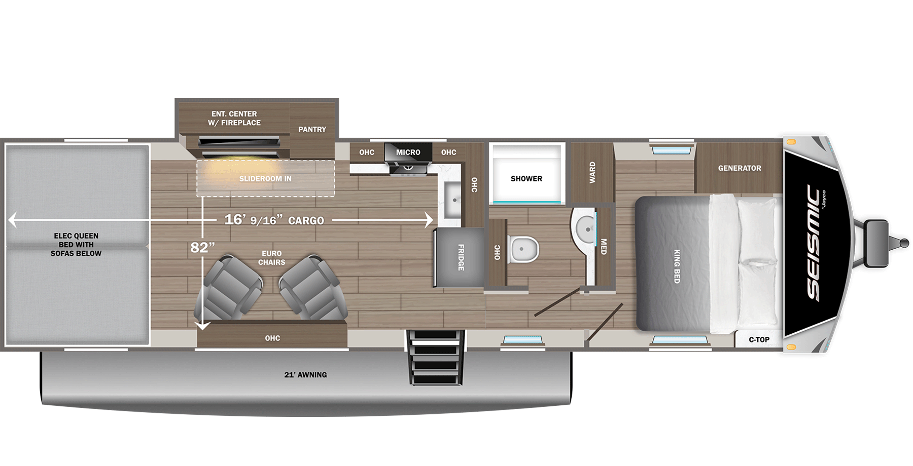 View 2027 Jayco Seismic 286 complete specs and manufacturer brochures