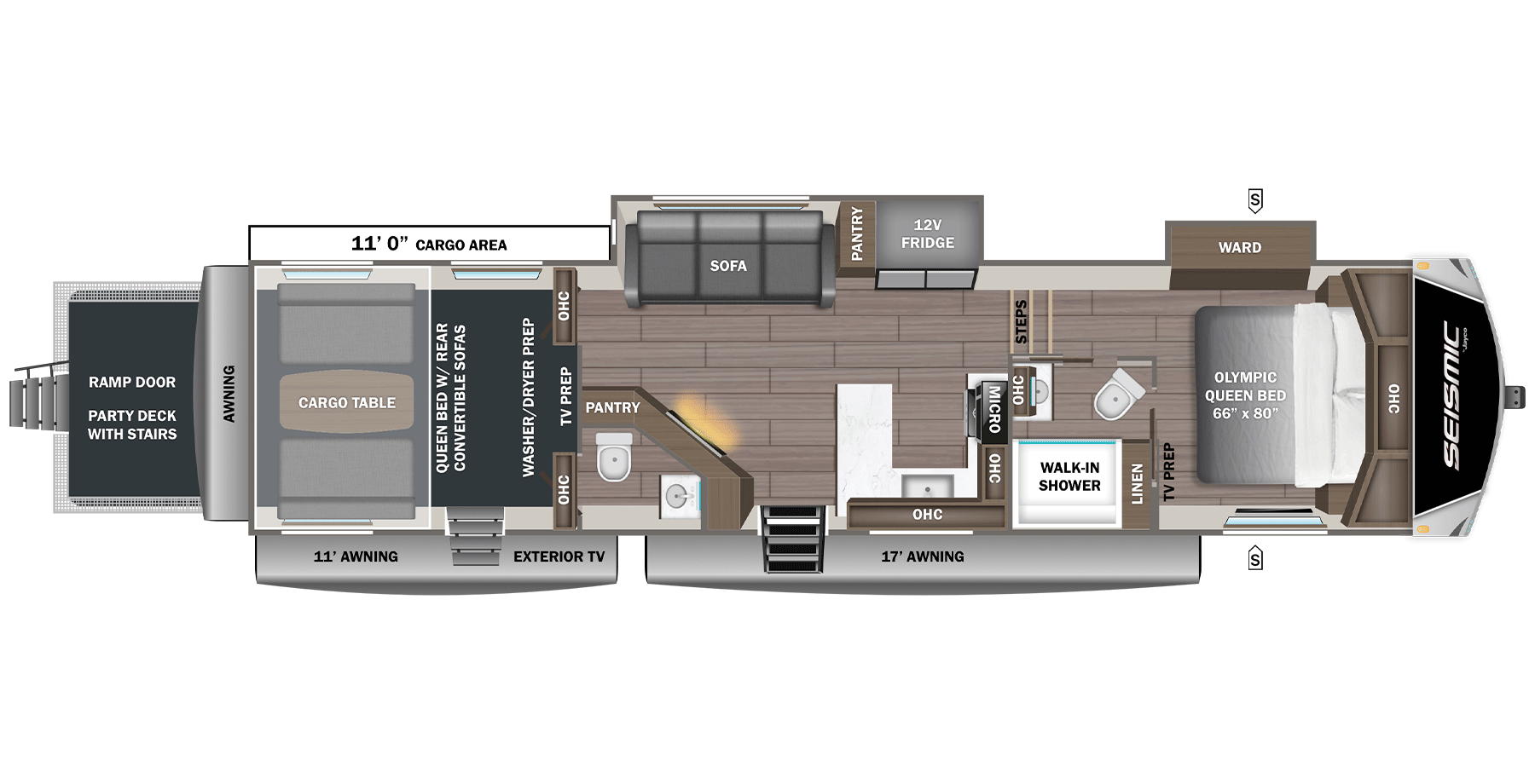 View 2027 Jayco Seismic 359 complete specs and manufacturer brochures