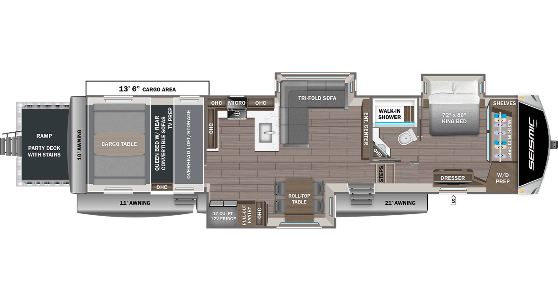 View 2027 Jayco Seismic 399 complete specs and manufacturer brochures
