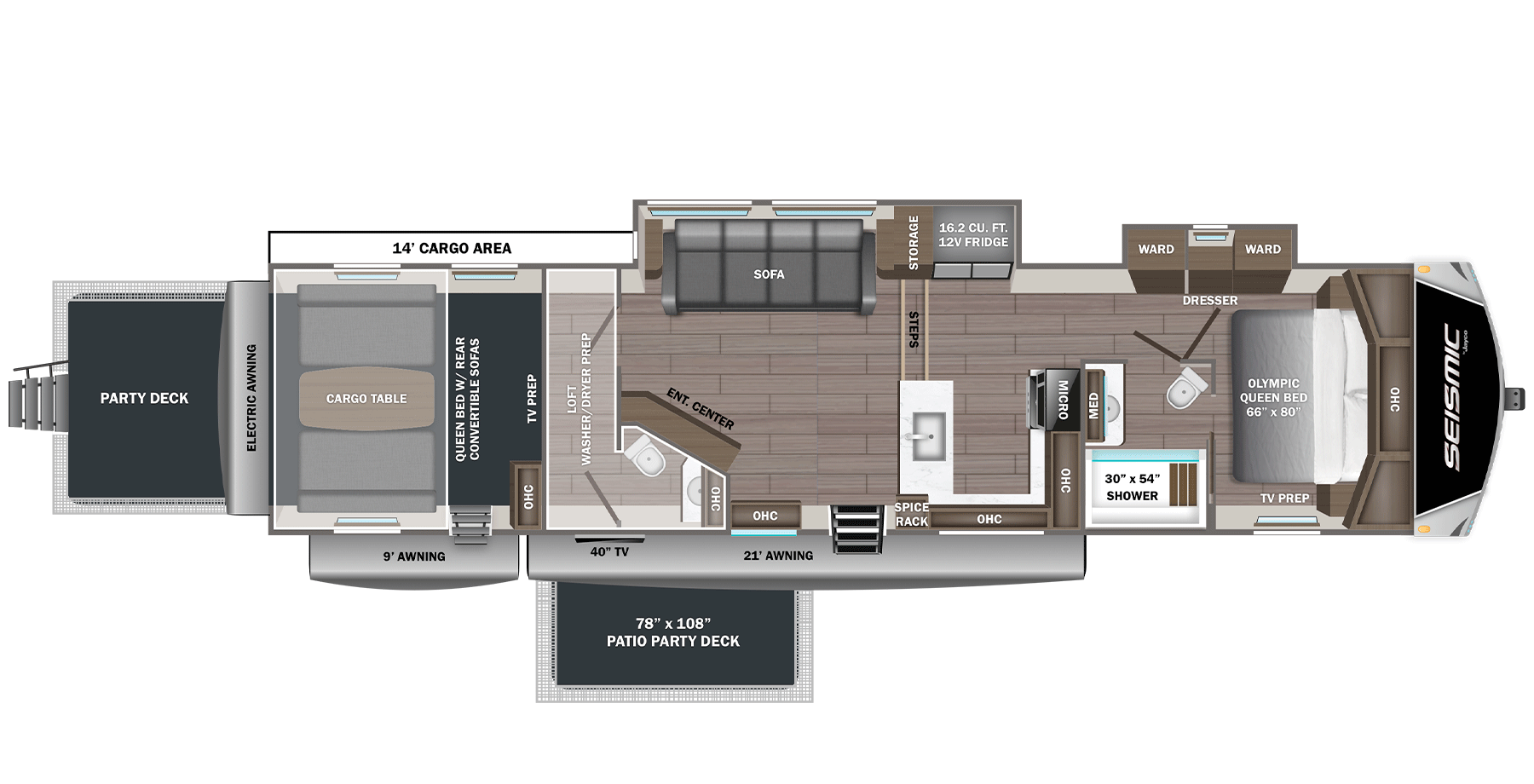 View 2027 Jayco Seismic 413 complete specs and manufacturer brochures