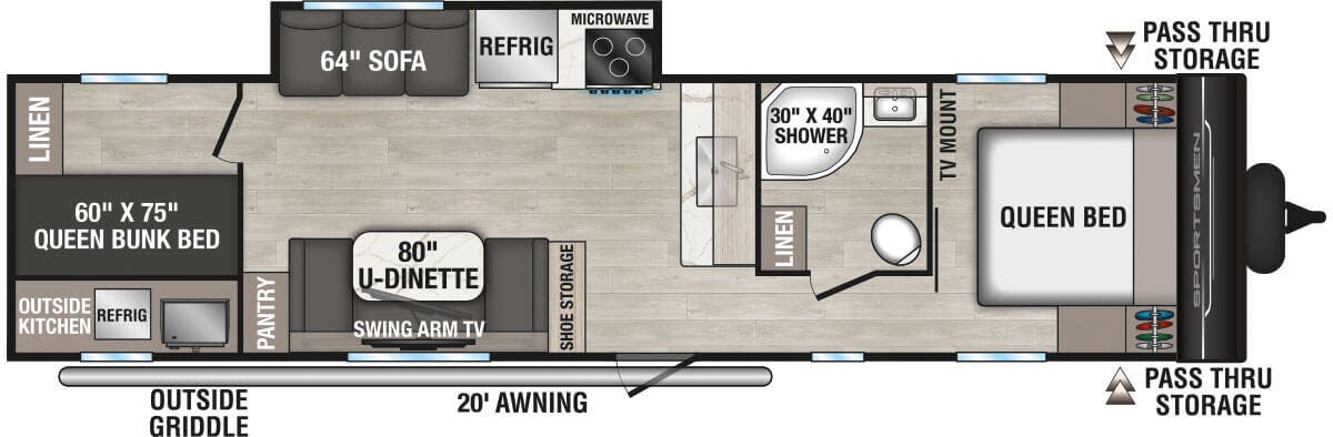 View 2027 K-Z Sportsmen 321BHK complete specs and manufacturer brochures