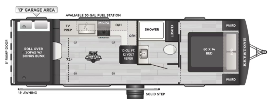 View 2027 Keystone Carbon 29WFO complete specs and manufacturer brochures