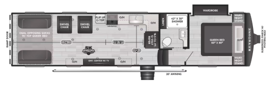 View 2027 Keystone Carbon 310 complete specs and manufacturer brochures