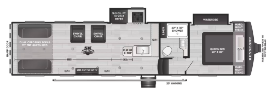 View 2027 Keystone Carbon 363 complete specs and manufacturer brochures