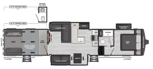 View 2027 Keystone Carbon 420 complete specs and manufacturer brochures
