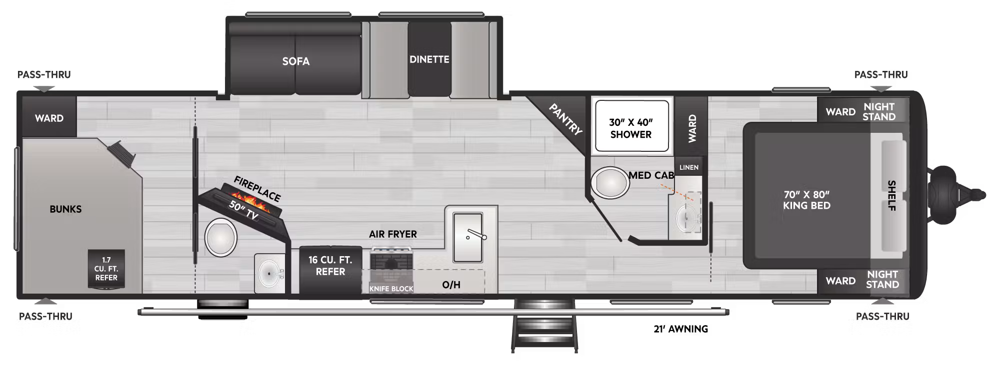 View 2027 Keystone Coleman Lantern 32BHS complete specs and manufacturer brochures