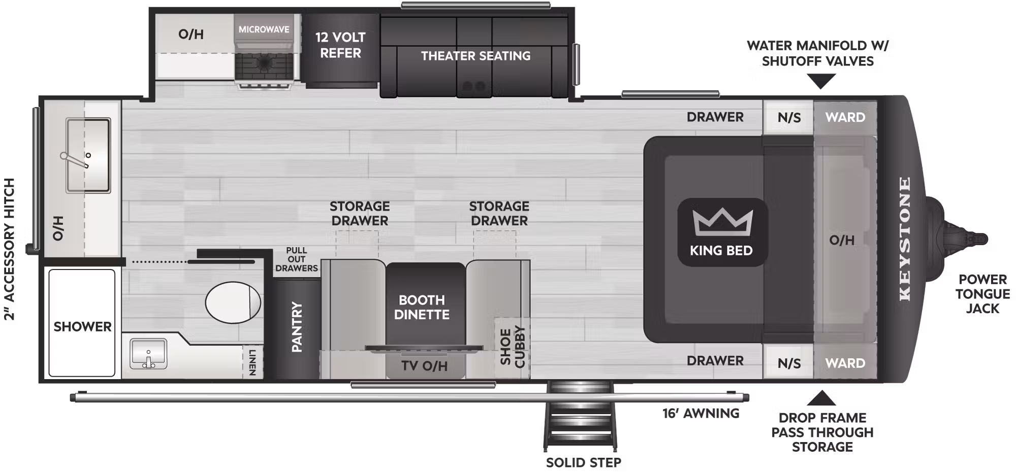 View 2027 Keystone Cougar Half-Ton 22MLS complete specs and manufacturer brochures