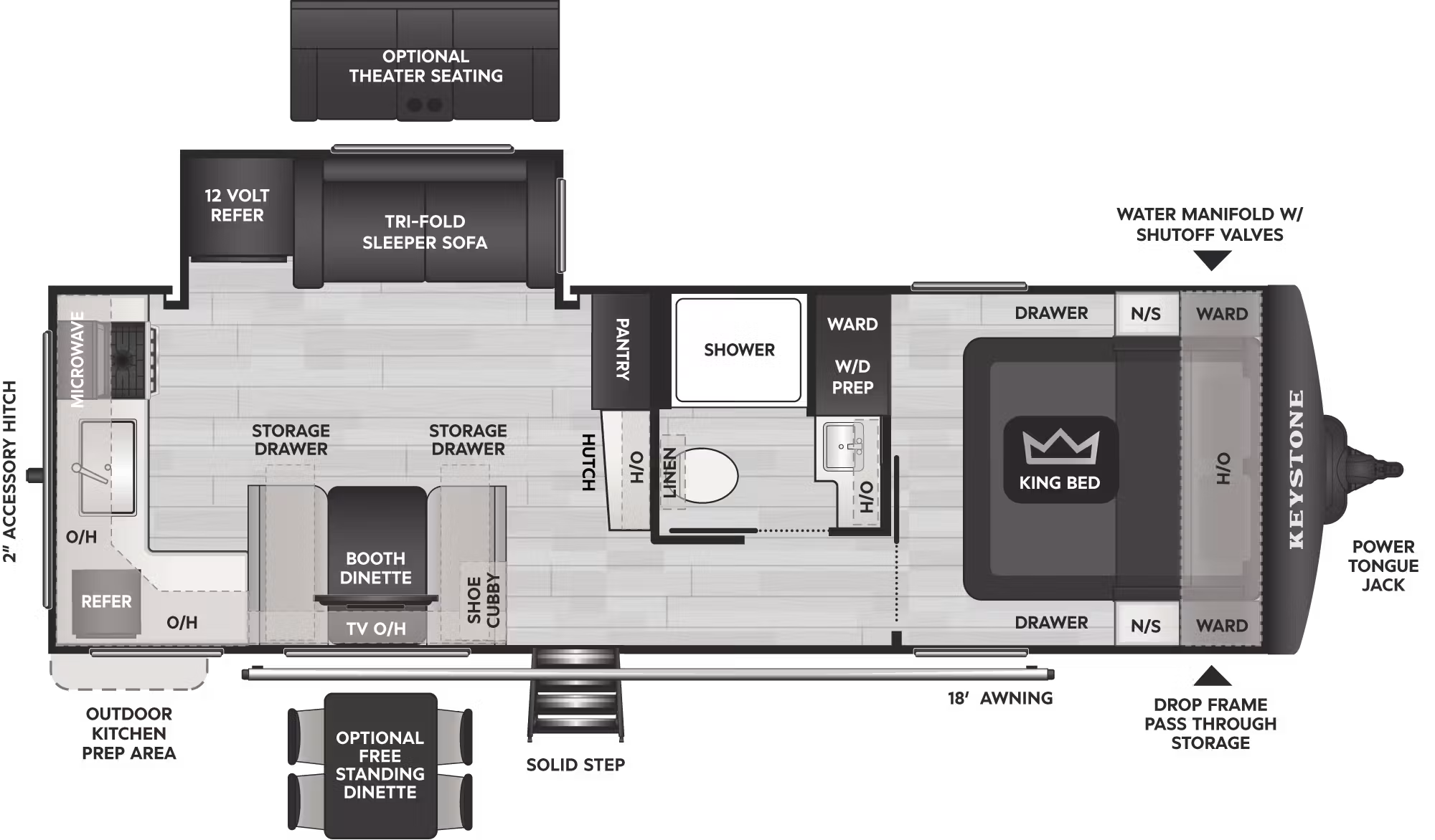 View 2027 Keystone Cougar Half-Ton 25MLE complete specs and manufacturer brochures