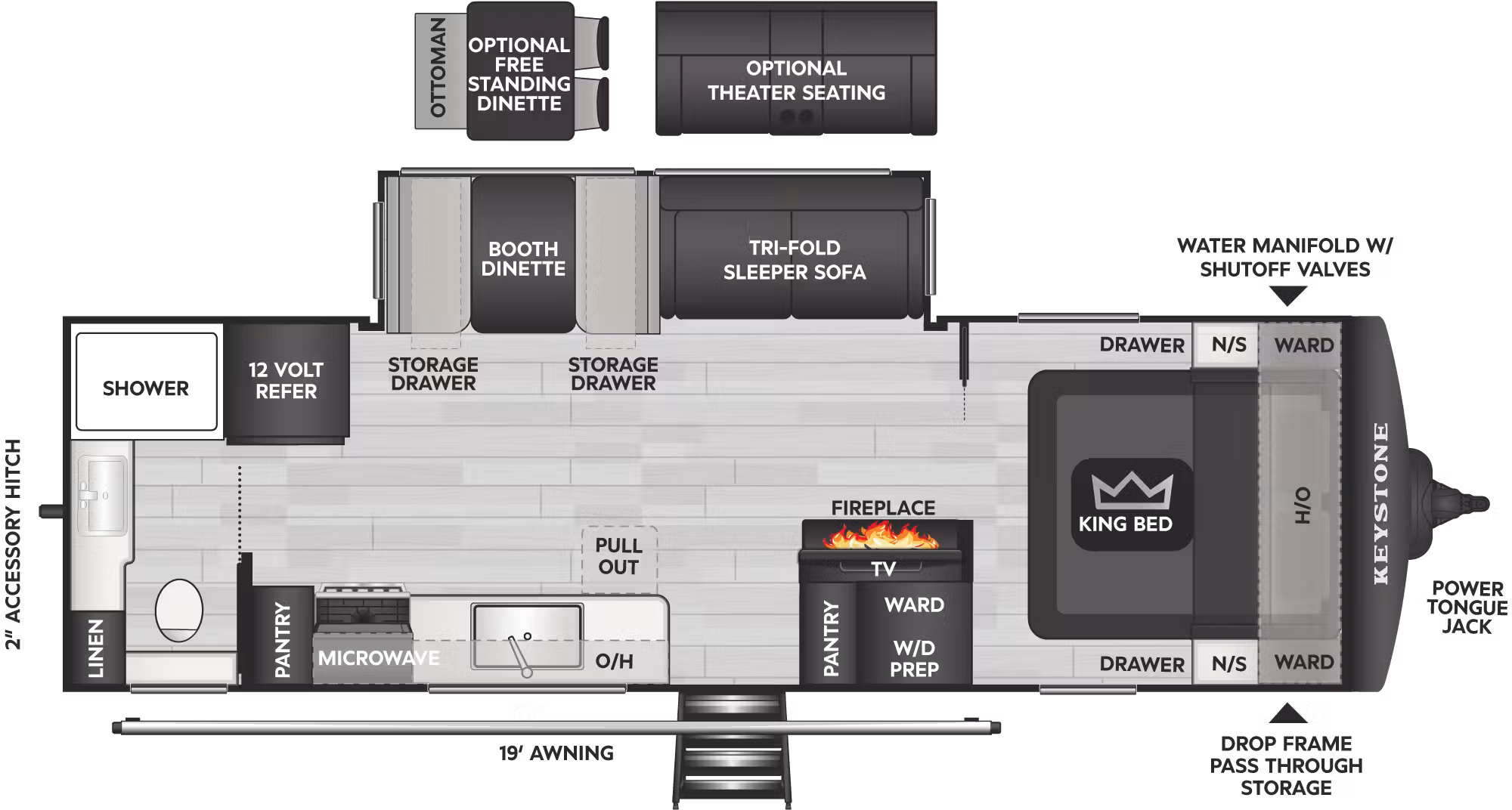 View 2027 Keystone Cougar Half-Ton 26LBW complete specs and manufacturer brochures