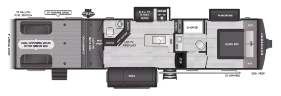 View 2027 Keystone Fuzion Impact 367 complete specs and manufacturer brochures