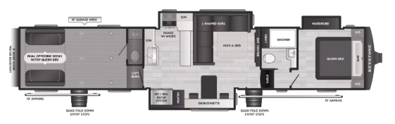 View 2027 Keystone Fuzion Impact 422 complete specs and manufacturer brochures
