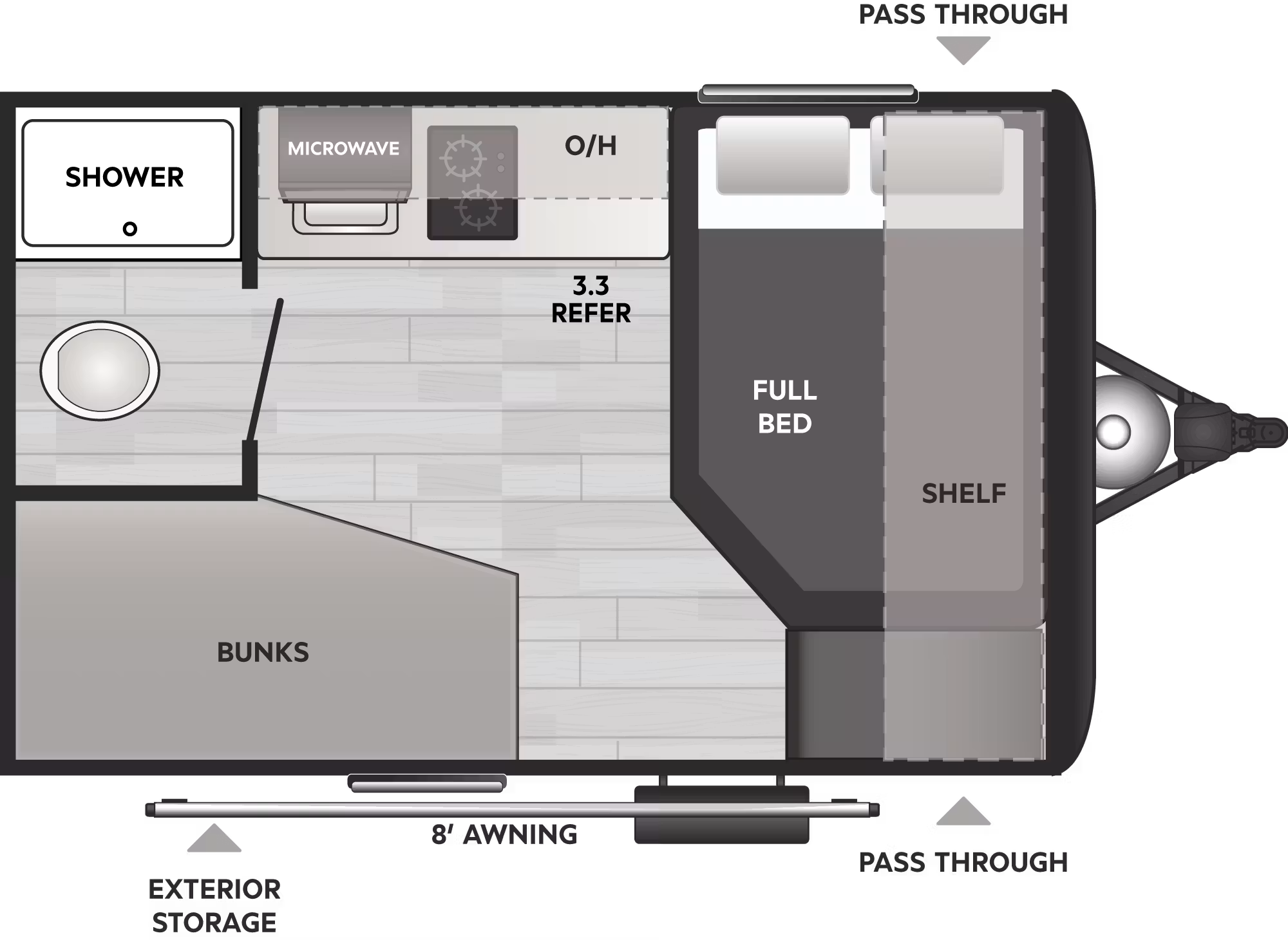 View 2027 Keystone Hideout Mini 123BB complete specs and manufacturer brochures