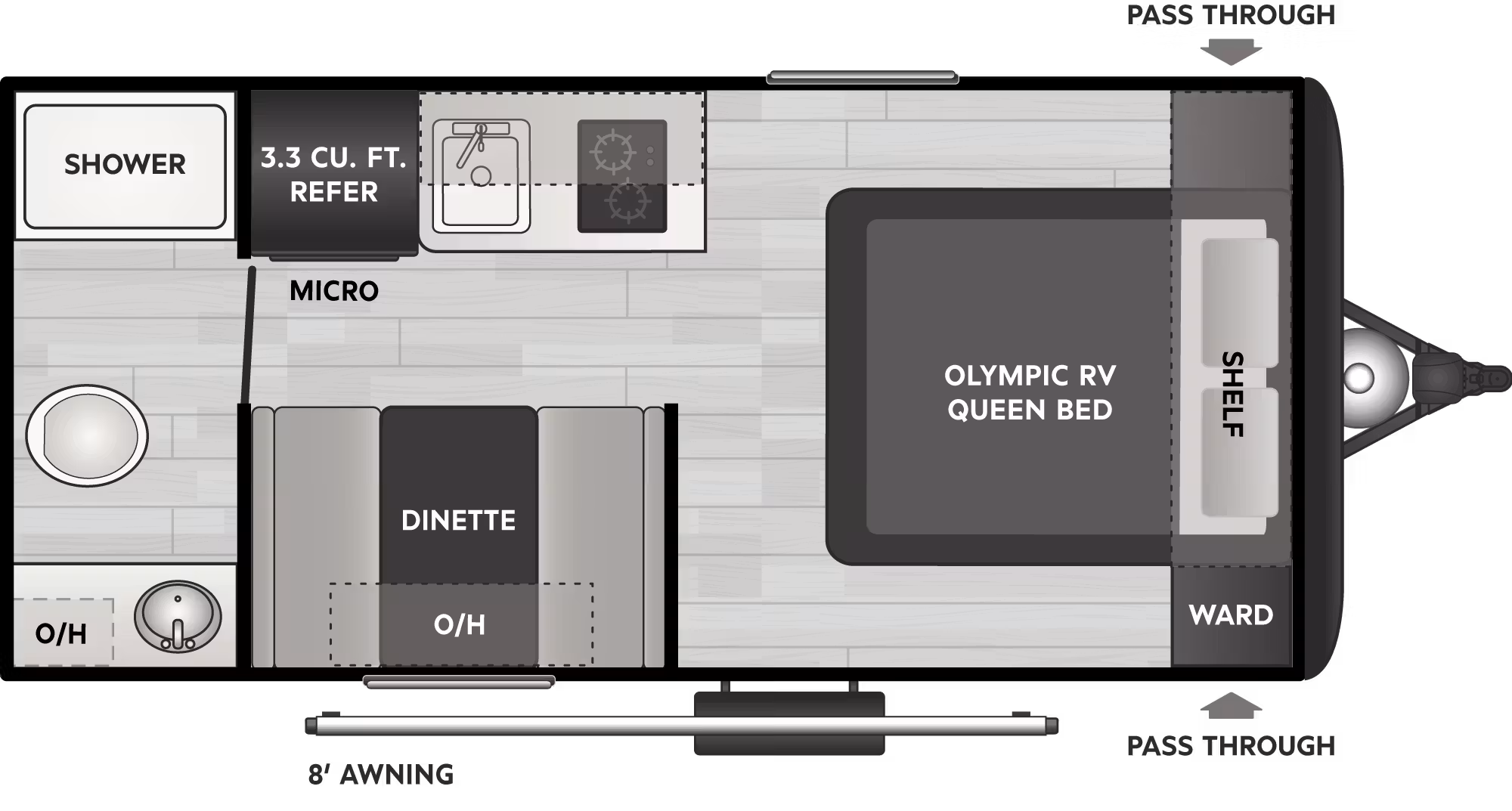 View 2027 Keystone Hideout Mini 166RB complete specs and manufacturer brochures