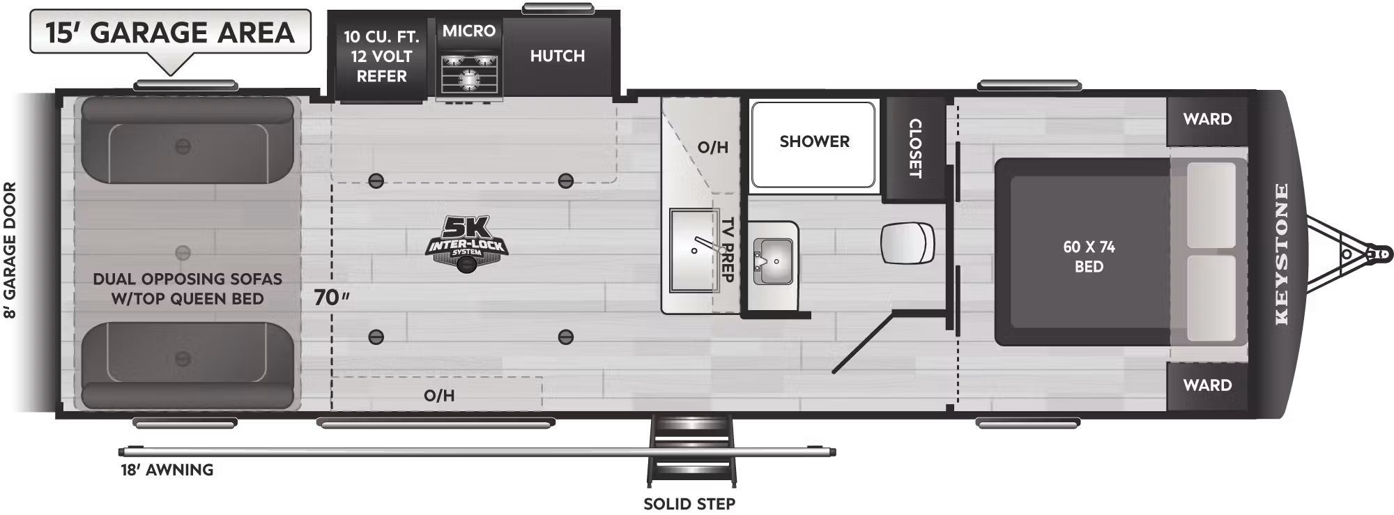 View 2027 Keystone Impact 2915 complete specs and manufacturer brochures
