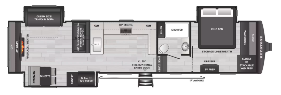 View 2027 Keystone Sprinter 3520RDS complete specs and manufacturer brochures