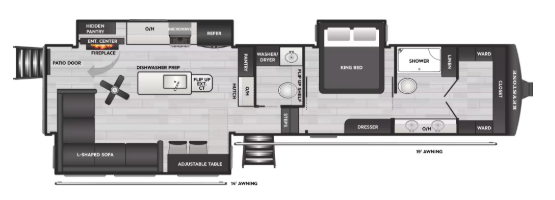 View 2027 Keystone Sprinter 3640RLP complete specs and manufacturer brochures