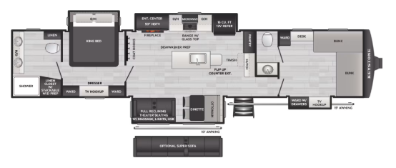 View 2027 Keystone Sprinter 3980FBS complete specs and manufacturer brochures