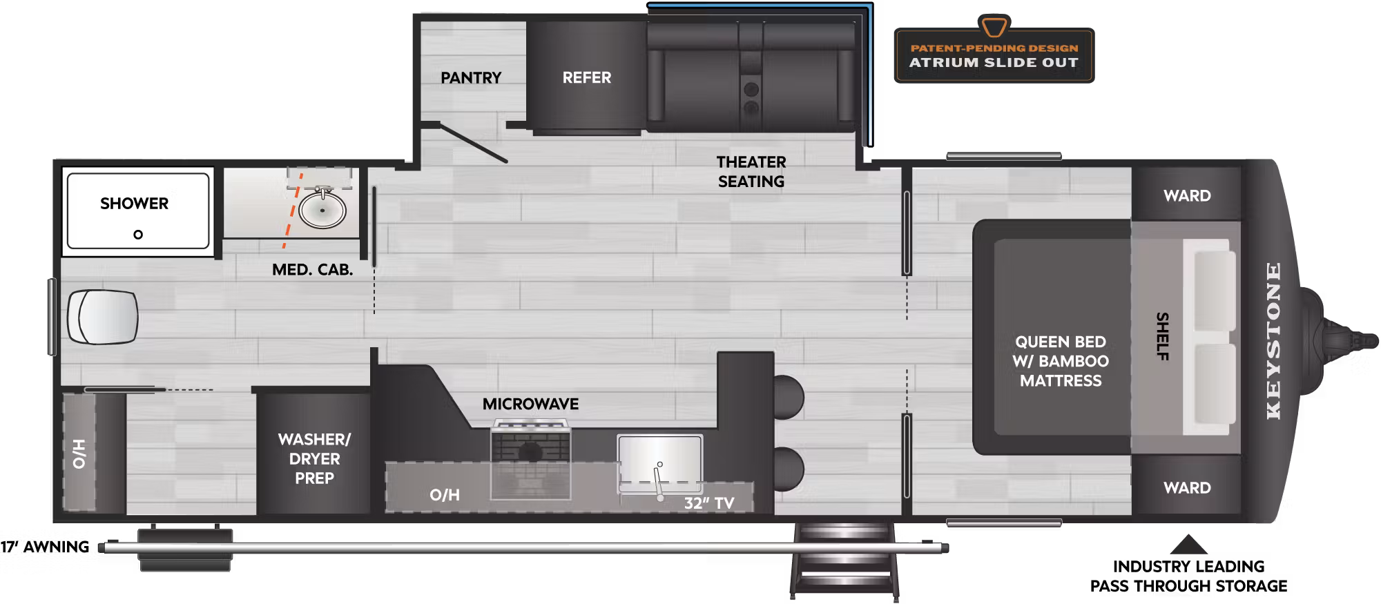 View 2027 Keystone Walkabout 25MAX complete specs and manufacturer brochures