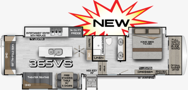 View 2027 Northwood Arctic Fox NXT 365VS complete specs and manufacturer brochures