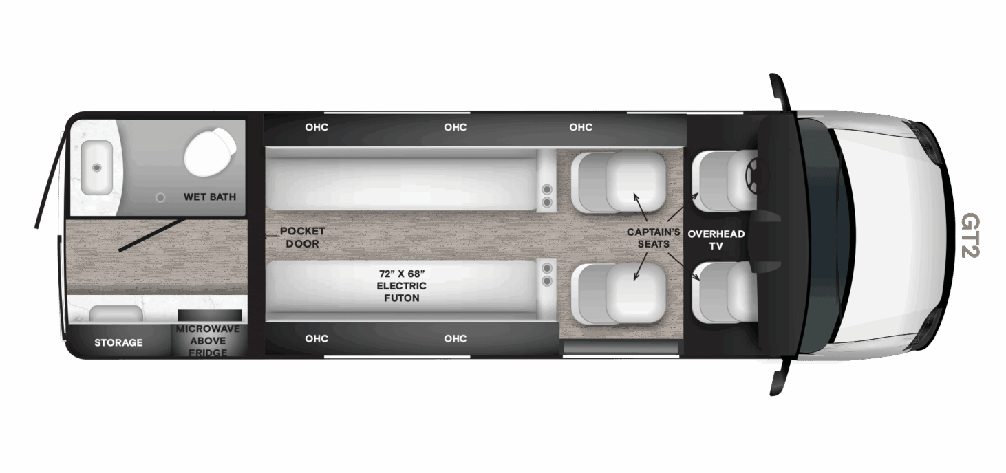View 2027 Tiffin GT2 Base complete specs and manufacturer brochures
