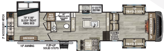 View 2027 Venture RV SportTrek 5 Touring Edition STTF365VFL complete specs and manufacturer brochures