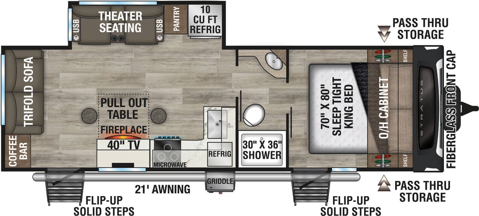 View 2027 Venture RV Stratus SR251VRL complete specs and manufacturer brochures