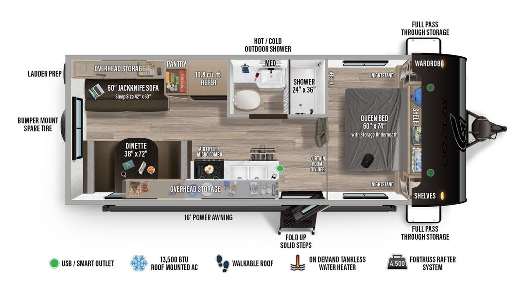 View 2027 Wayfinder Go Play 21QB complete specs and manufacturer brochures