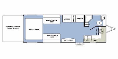Hyperlite Layout Plan 2011 Forest River XLR Hyperlite XLT25HFK specs and literature guide