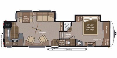 2012 Keystone Montana Hickory Specs Floorplans