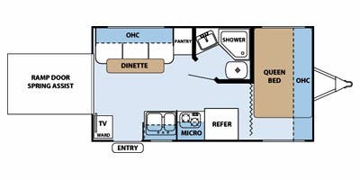 Hyperlite Layout Plan 2012 Forest River XLR Hyperlite 19HFS specs and literature guide