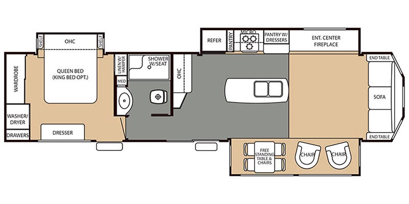 Full Specs For 2016 Forest River Cedar Creek Cottage 40cck Rvs