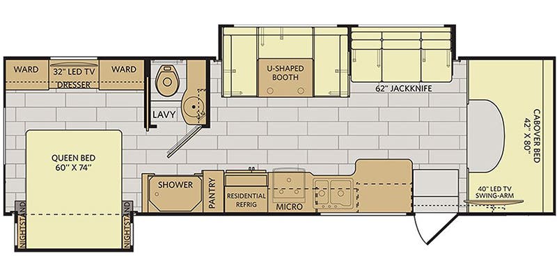 Full Specs For 2018 Fleetwood Jamboree 31u Rvs Rvusa Com Find Specs For 2018 Fleetwood Jamboree Br Floorplan 31u Class C