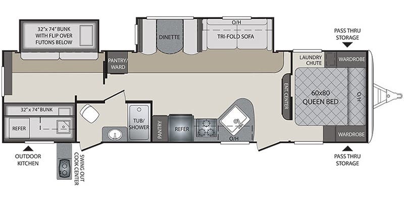 2017 Keystone Bullet 31BHPR Image