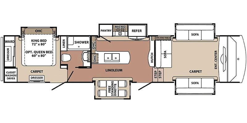 2018 Forest River Cardinal Limited 3888FLLE Fifth Wheel Specs