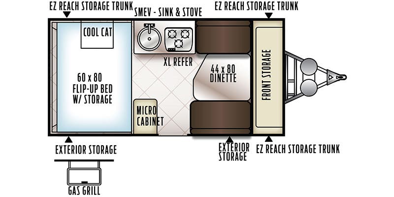 2018 Forest River Flagstaff Hard Side T19QBHW Image