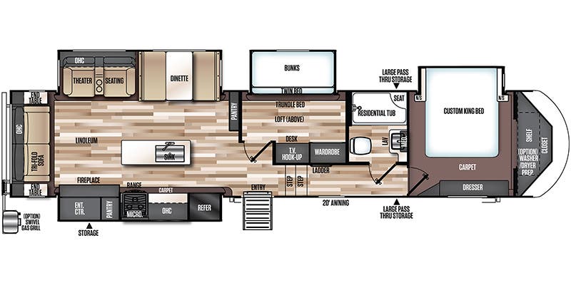 2018 Forest River Salem Hemisphere GLX 370BL Image