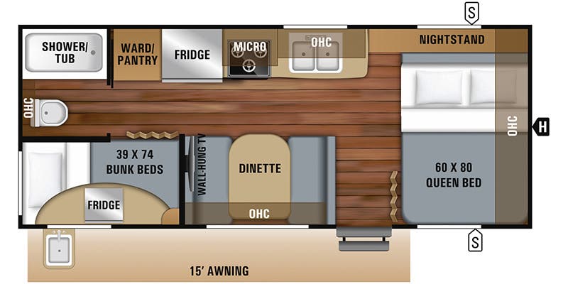 2019 Jayco Jay Feather Travel Trailer Floorplans Town And