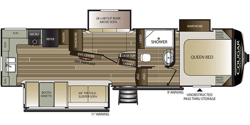 2020 Keystone Cougar Half-Ton 29MBS Image