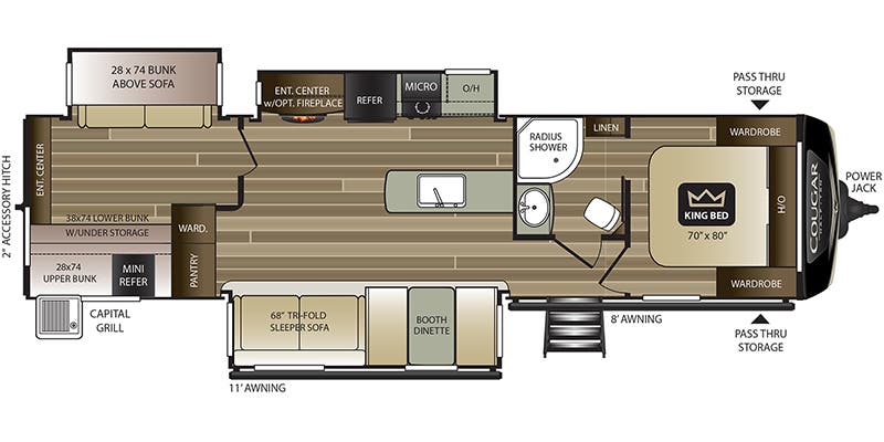 2020 Keystone Cougar Half-Ton 34TSB Image