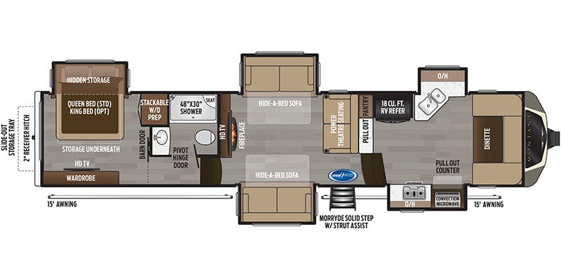 2020 Keystone Montana Fifth Wheel Floorplans Town And Country Rv