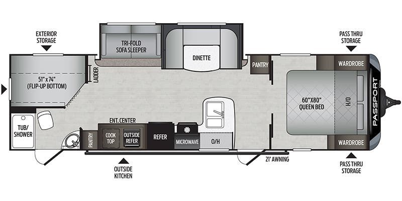 Keystone Rv 2020 2020 Keystone Passport Grand Touring East 2950BH GT specs and ...