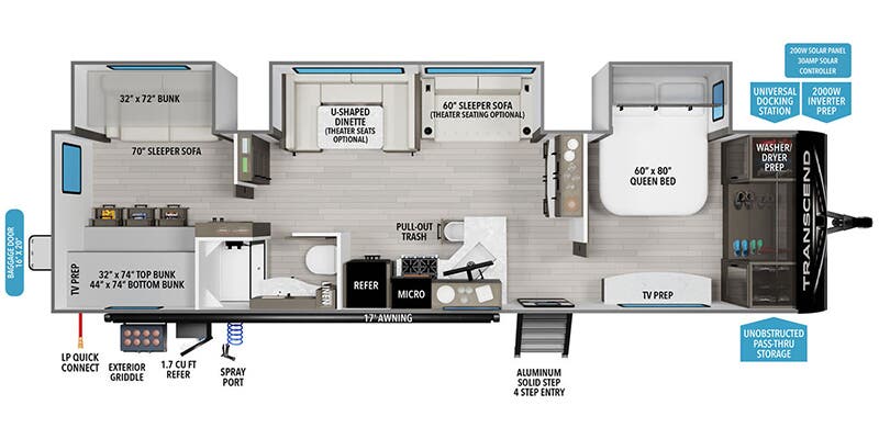 2025 Grand Design Transcend RV Specs Guide